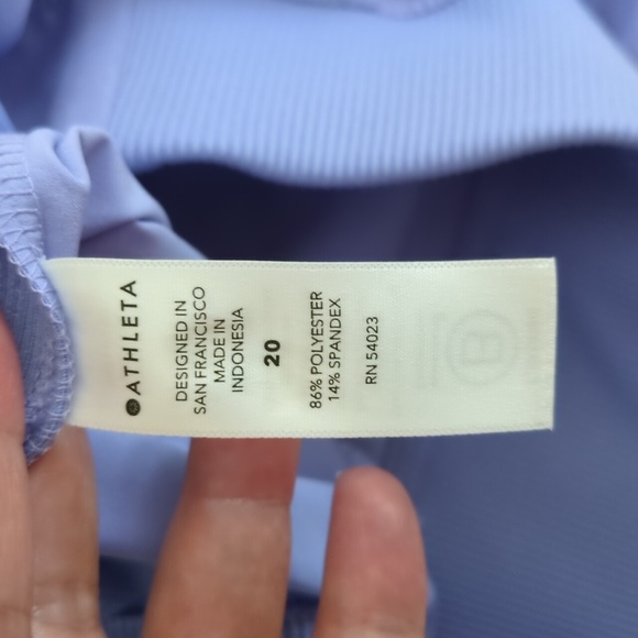 Athleta Brooklyn Mid Rise Ankle Women's Victorian Periwinkle Pants Size 20 - Picture 10 of 11